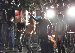 Celebrating his victory!